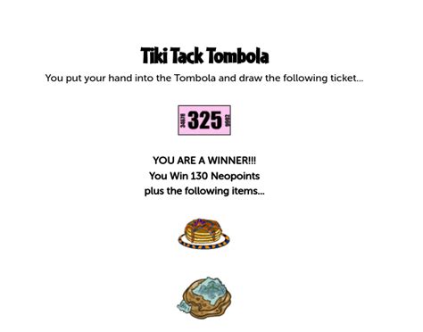 tombola neopets